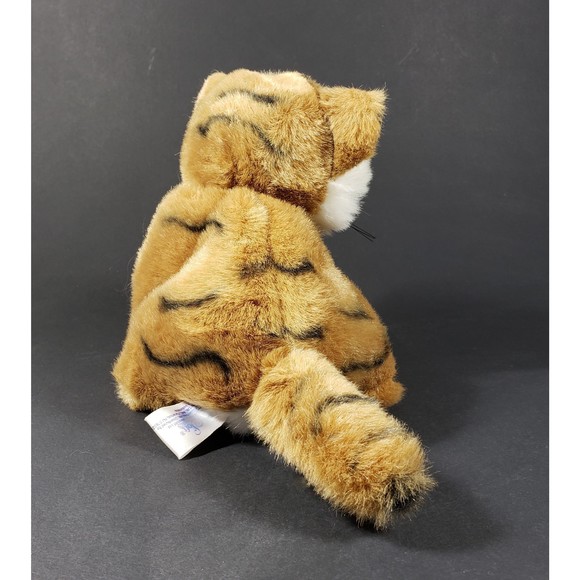 Vintage Toys R Us Tiger Cub Plush Soft Classics 1995 7 in Long w/ Neck Tush Tags - Picture 5 of 8